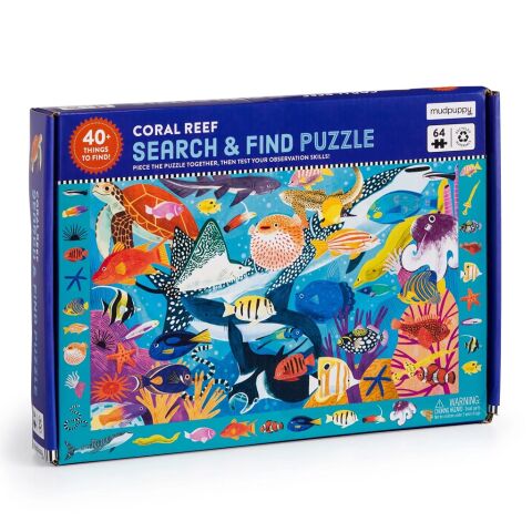Mudpuppy Coral Reef Puzzle 64 pieces
